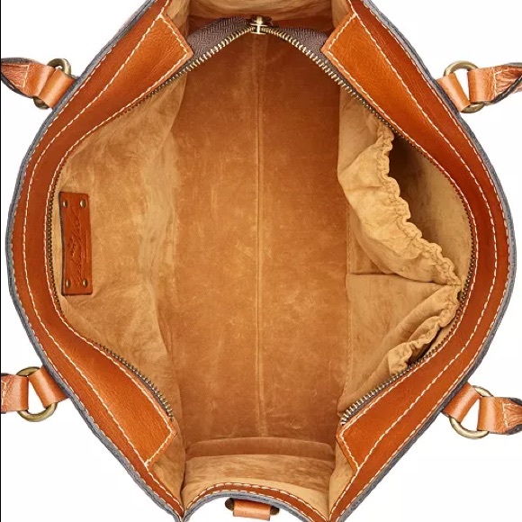 NWT elegant Patricia Nash genuine leather tote - Picture 9 of 11